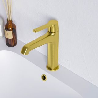 Смеситель для раковины RGW Shower Panels SP-301G золото 511405301-06